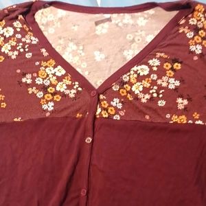 Flower and stripped shirt